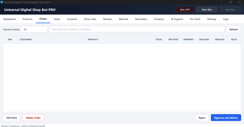 Universal Digital Shop Bot PRO - 1 Month screenshot 2