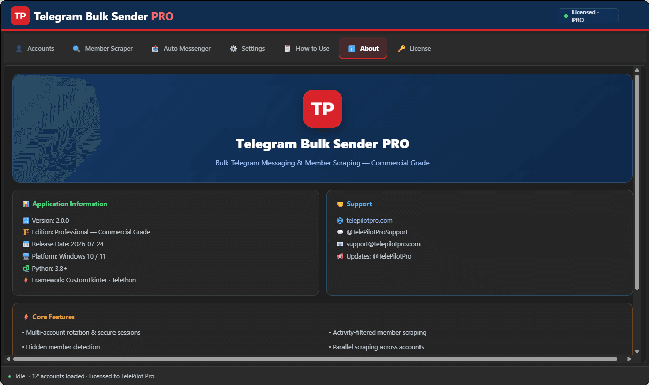 Telegram Bulk Sender PRO - 1 Month screenshot 6
