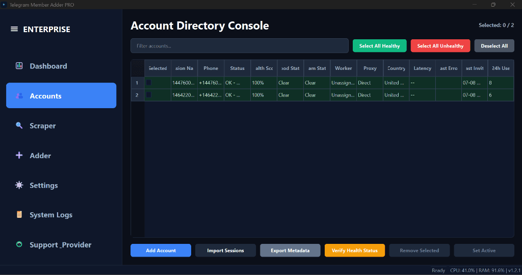 Telegram Member Adder & Scraper PRO - 1 Month screenshot 2