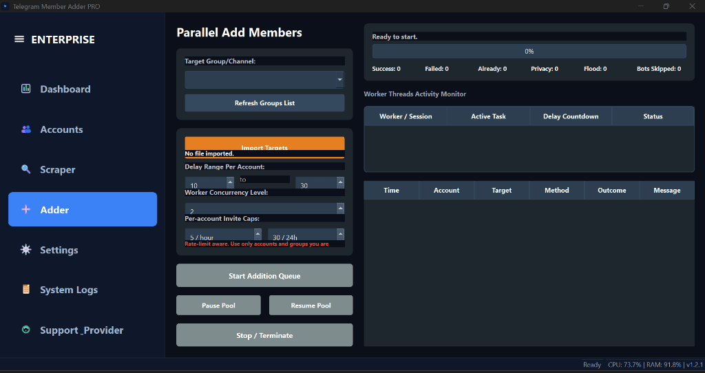 Telegram Member Adder & Scraper PRO - 1 Month screenshot 4