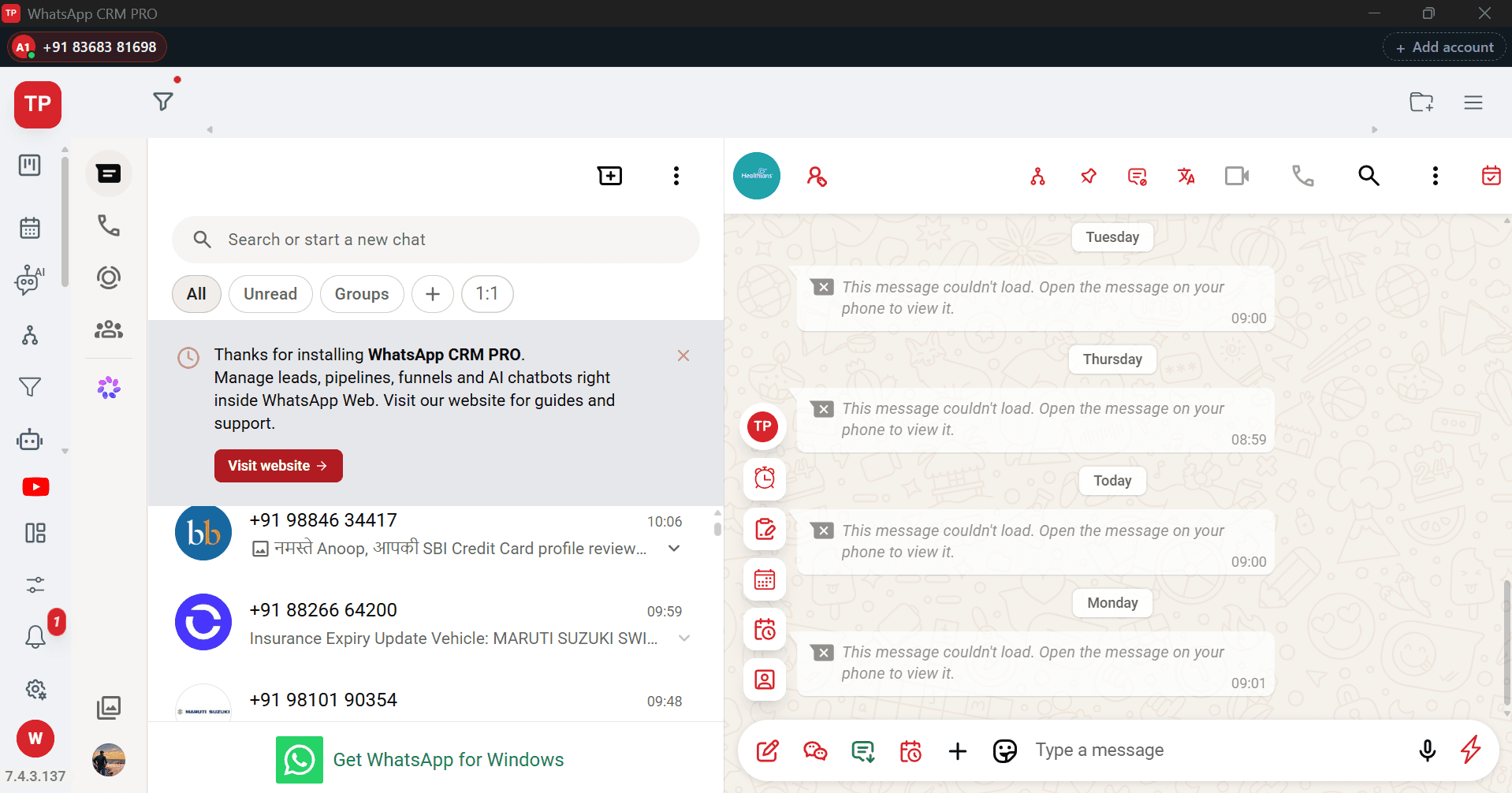 WhatsApp CRM PRO
